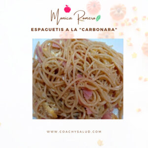 Espaguetis integrales carbonara